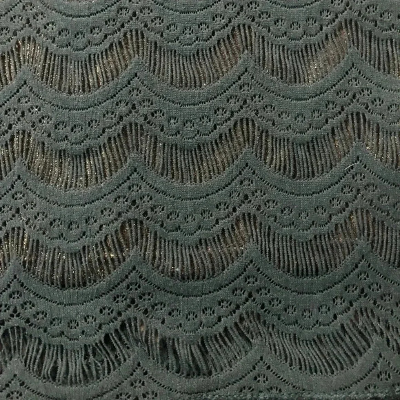 Free People FP Green Scalloped Lace back cutout mini Dress Women's Size Small - Picture 3 of 13